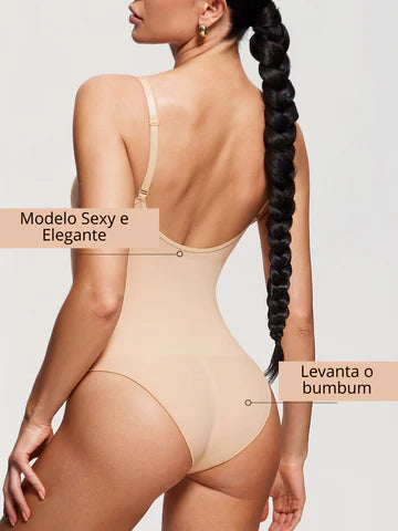 Body Modelador Lorena - Alta compressão, Empina Bumbum e sustentação para o seios .